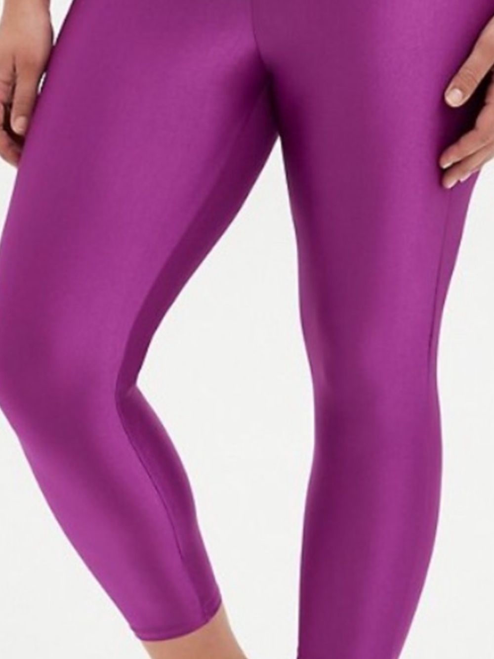 Torrid Liquid Purple Signature Waist Purple Crop Leggings 2X 18/20 NWOT